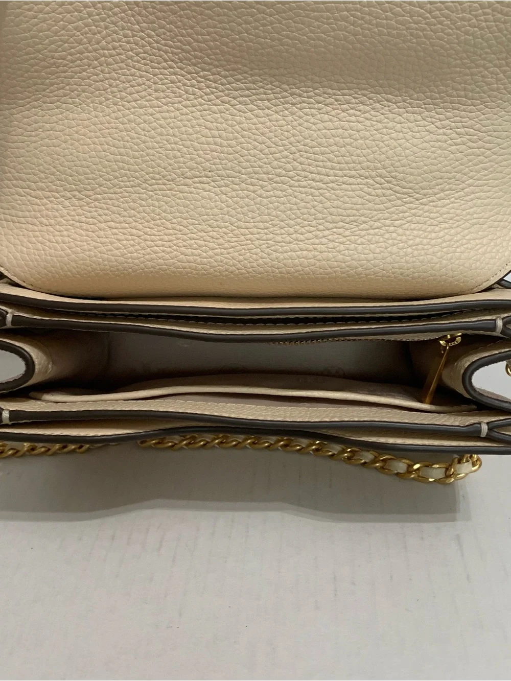 Tory Burch Kira Cream/Floral Multicolor leather Purse